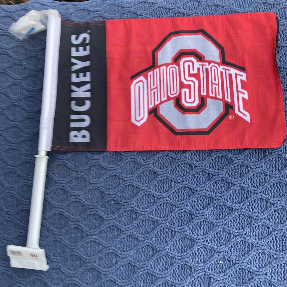 Ohio State Buckeyes - Licensed Car Flag 11" x 18" New College Football Tailgate